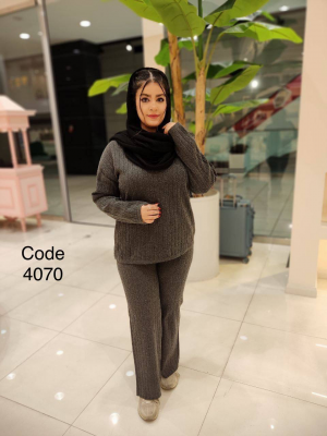 شوميز بافت قواره دار 7210 ذغالي